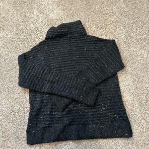 Madewell (S) black and white speckled knit sweater